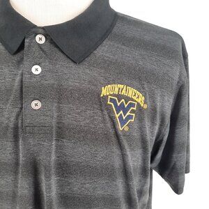 West Virginia Mountaineers Polo Golf Shirt Men's XL Russell Embroidered Logo